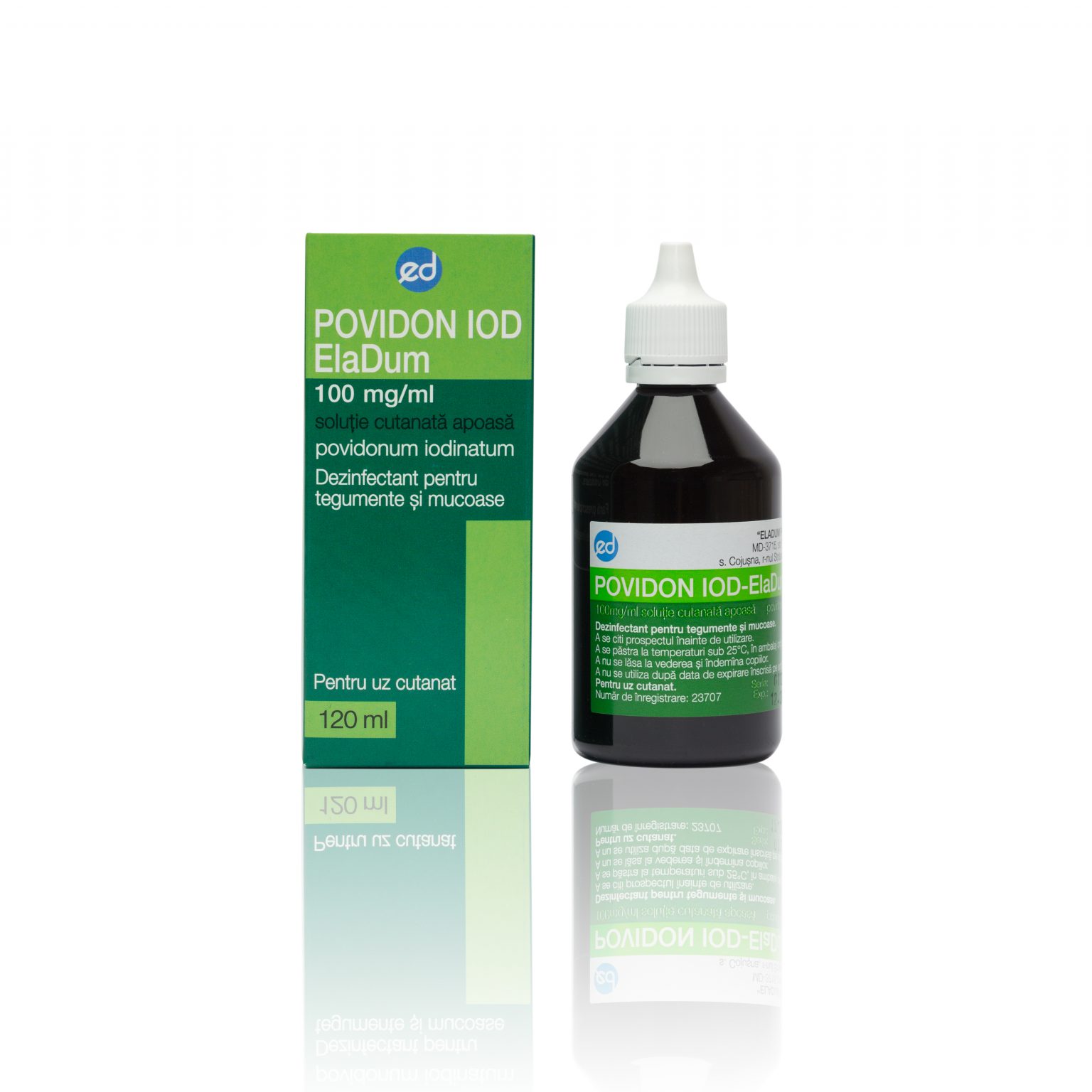Povidon Iod-ElaDum sol. 100 mg/ml 120ml - ElaDum Pharma